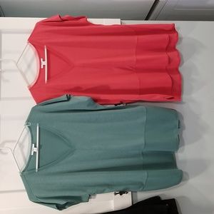 Set of 2 Bar lll short sleeve tops
